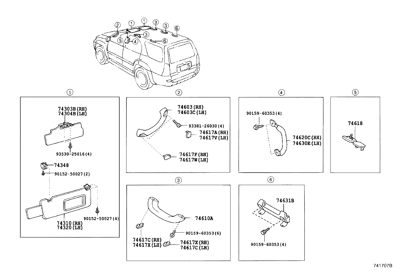 74348-34010-E1 HOLDER, VISOR product image