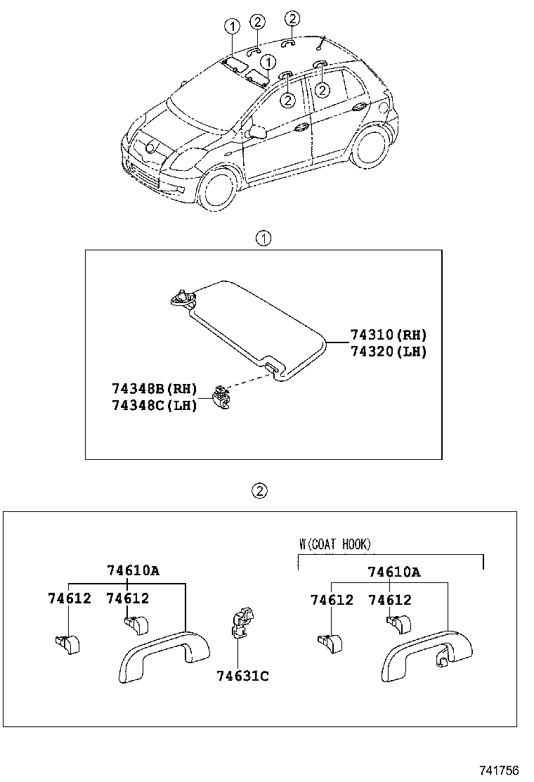 74231-0D080-B0 PANEL, FRONT ARMREST BASE, UPPER RH product image