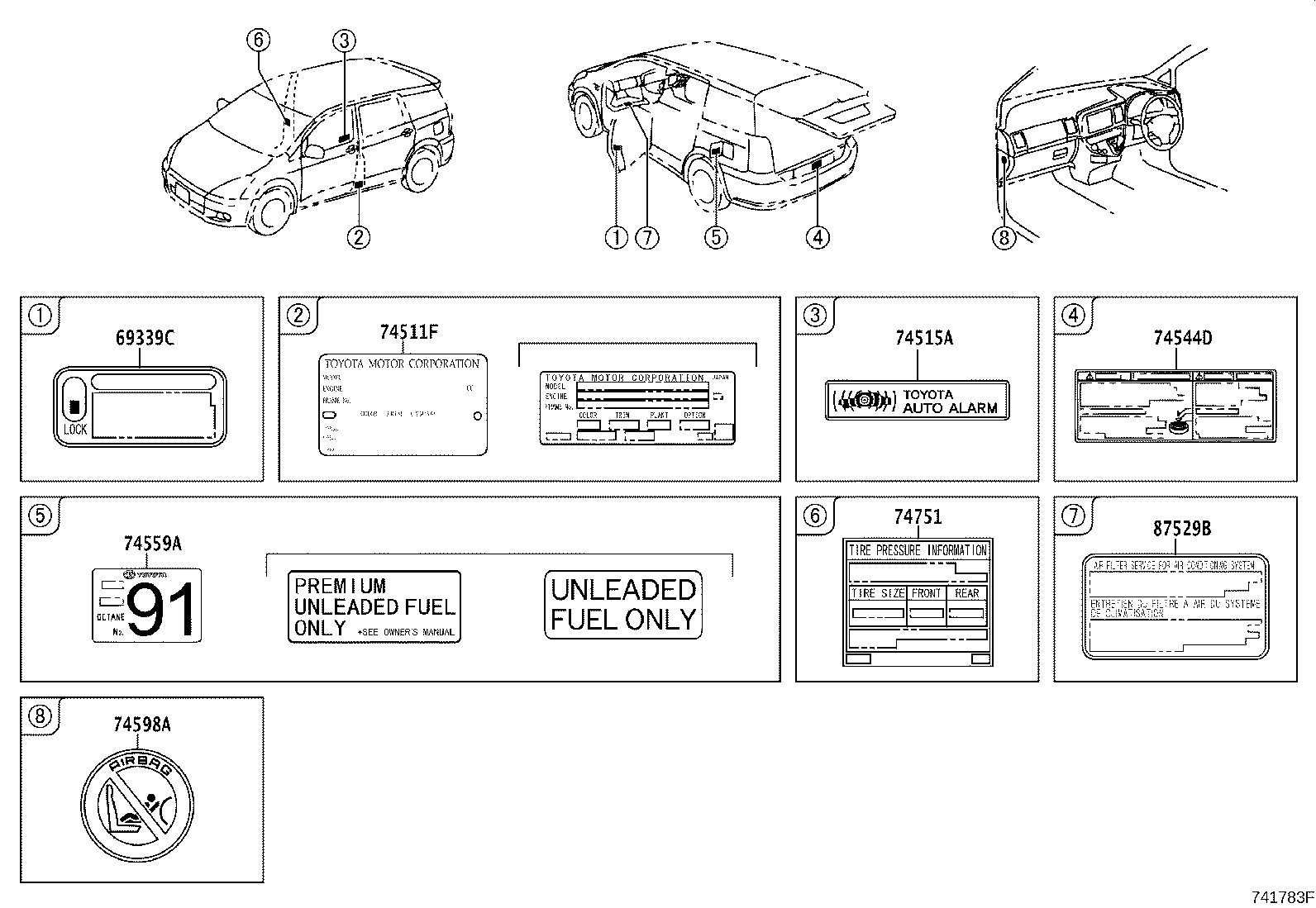 11285-22100 LABEL, COOLANT SYSTEM NOTICE product image