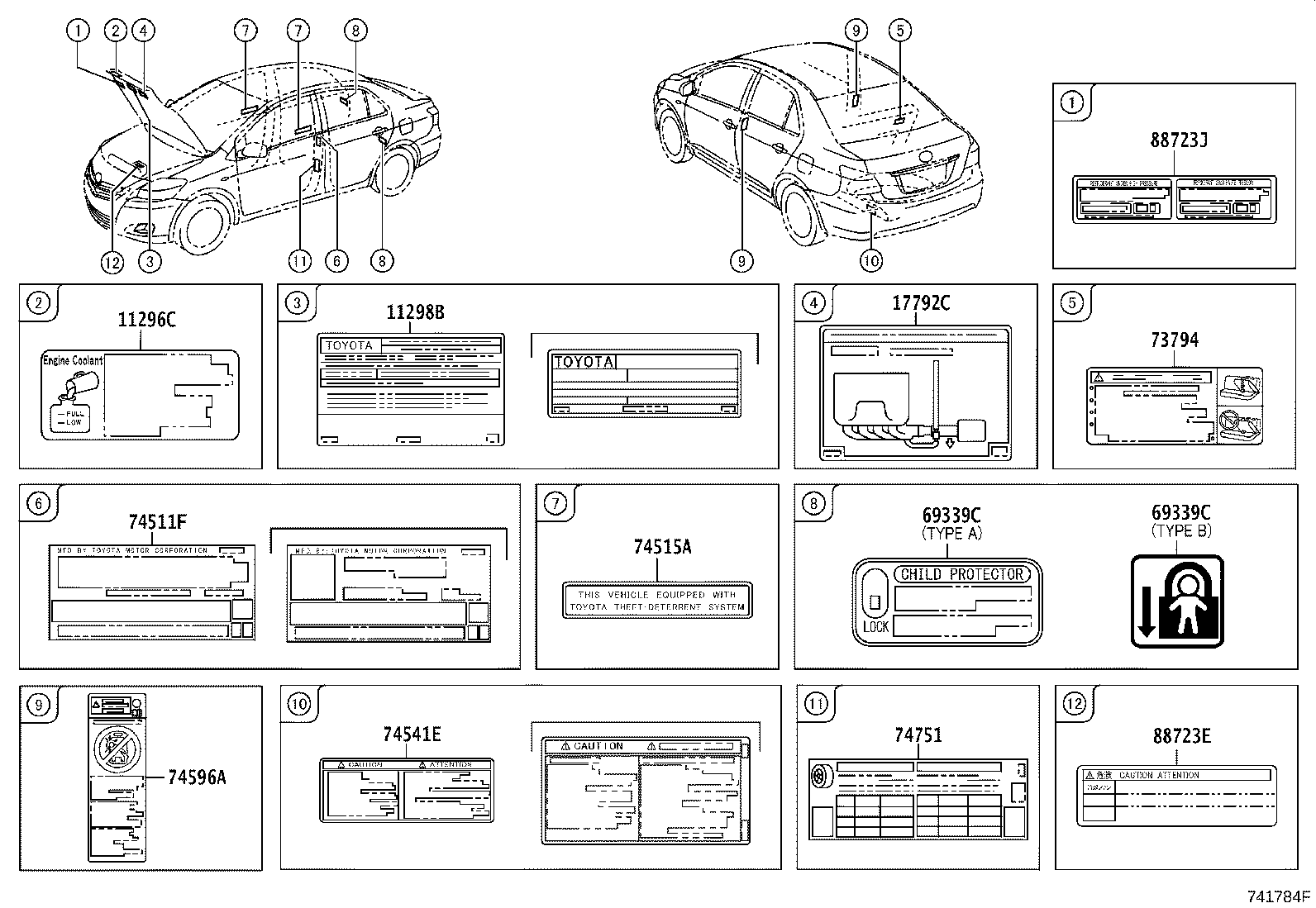 Toyota 11298-21125 LABEL, EMISSION CONTROL INFORMATION