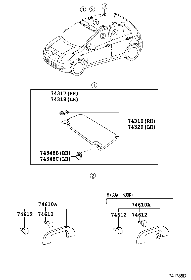 74610-0D050 GRIP SUB-ASSY, ASSIST product image