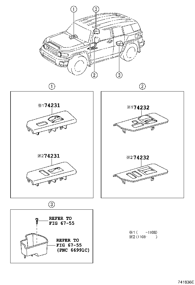 Toyota 74617-35010-B0 PLUG, ASSIST GRIP
