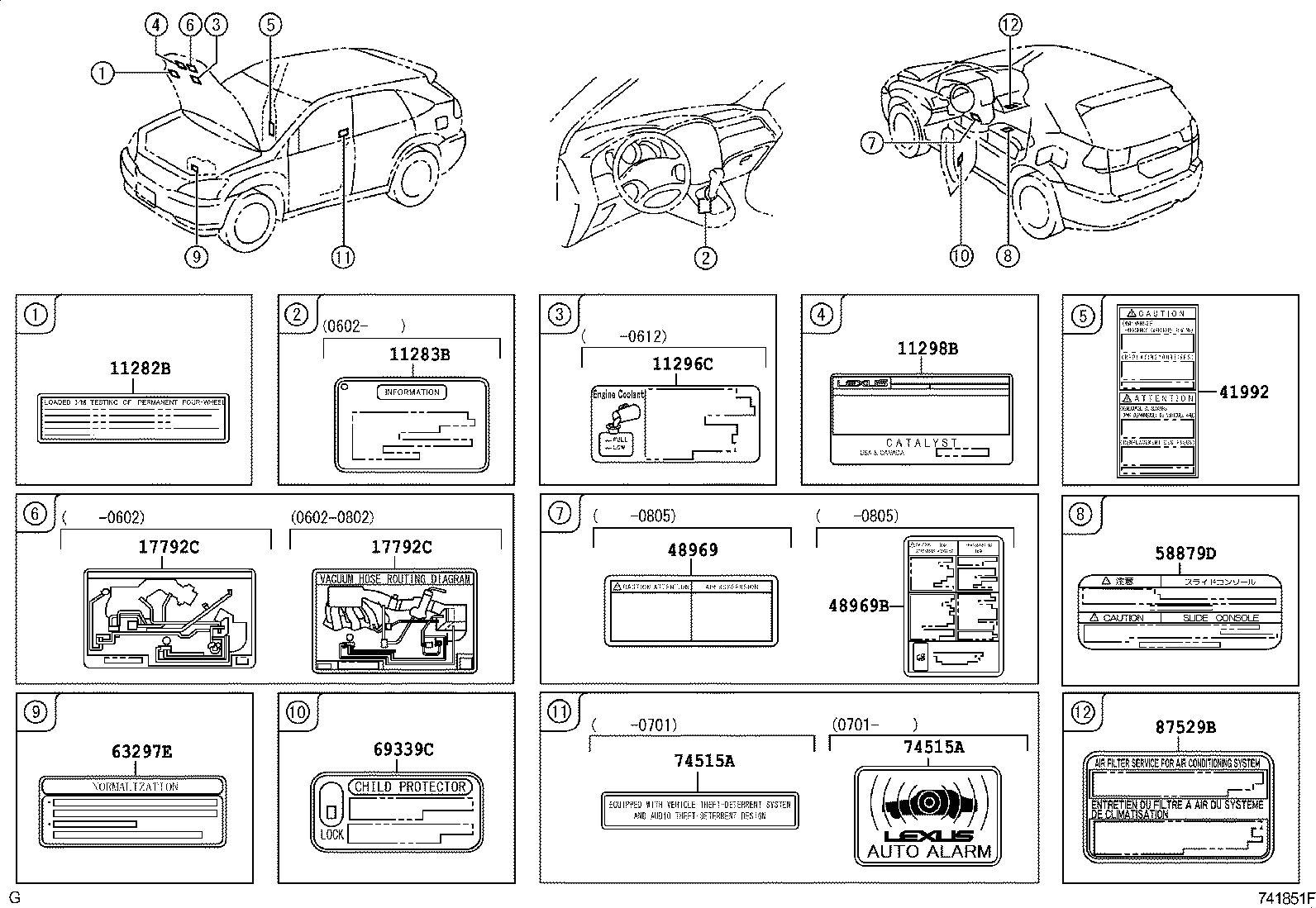Toyota 17792-0P030 LABEL, ENGINE VACUUM HOSE INFORMATION