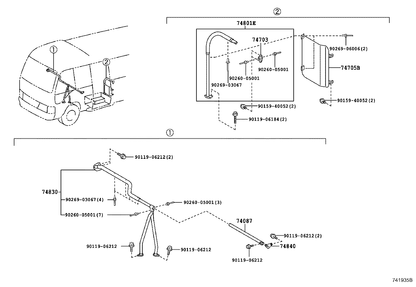 74725-36010 BRACKET, HAND GRIP product image