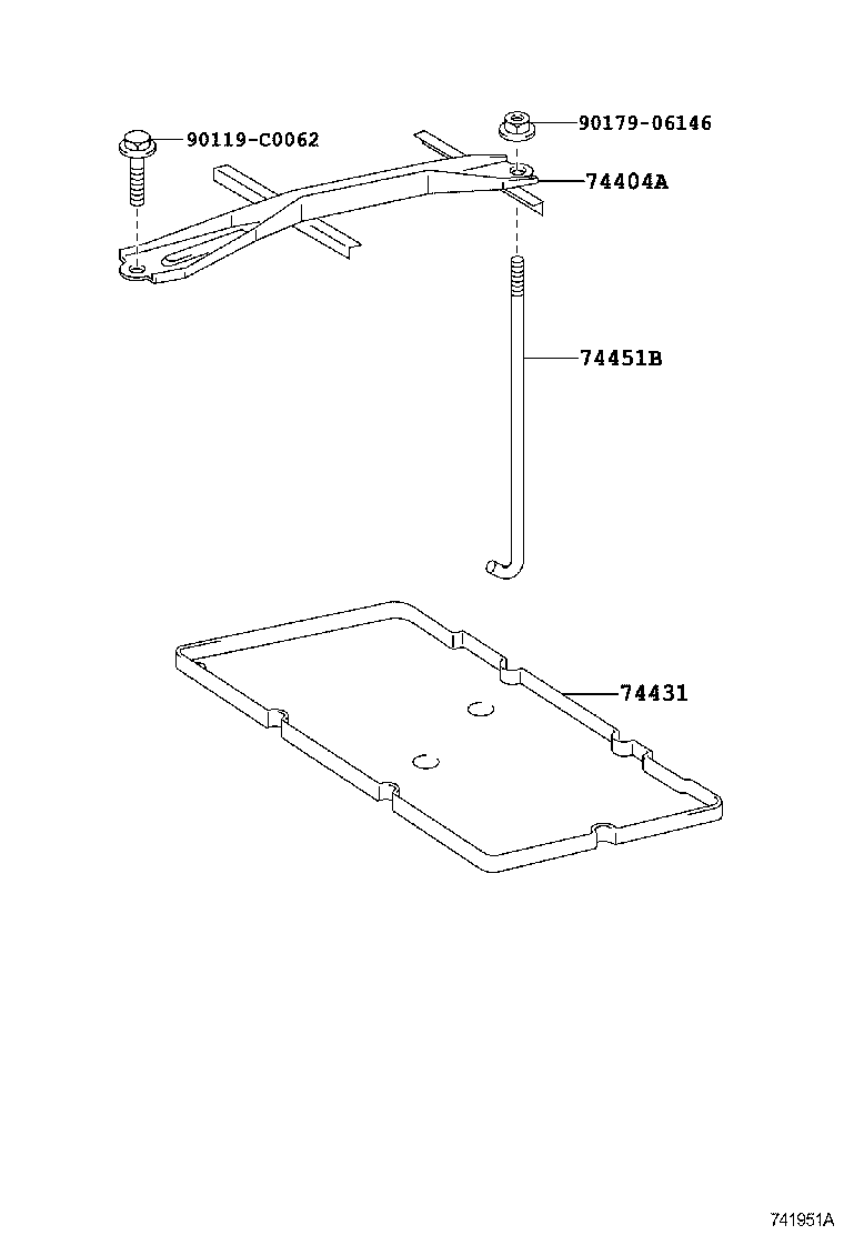 74440-33010 TRAY, BATTERY product image