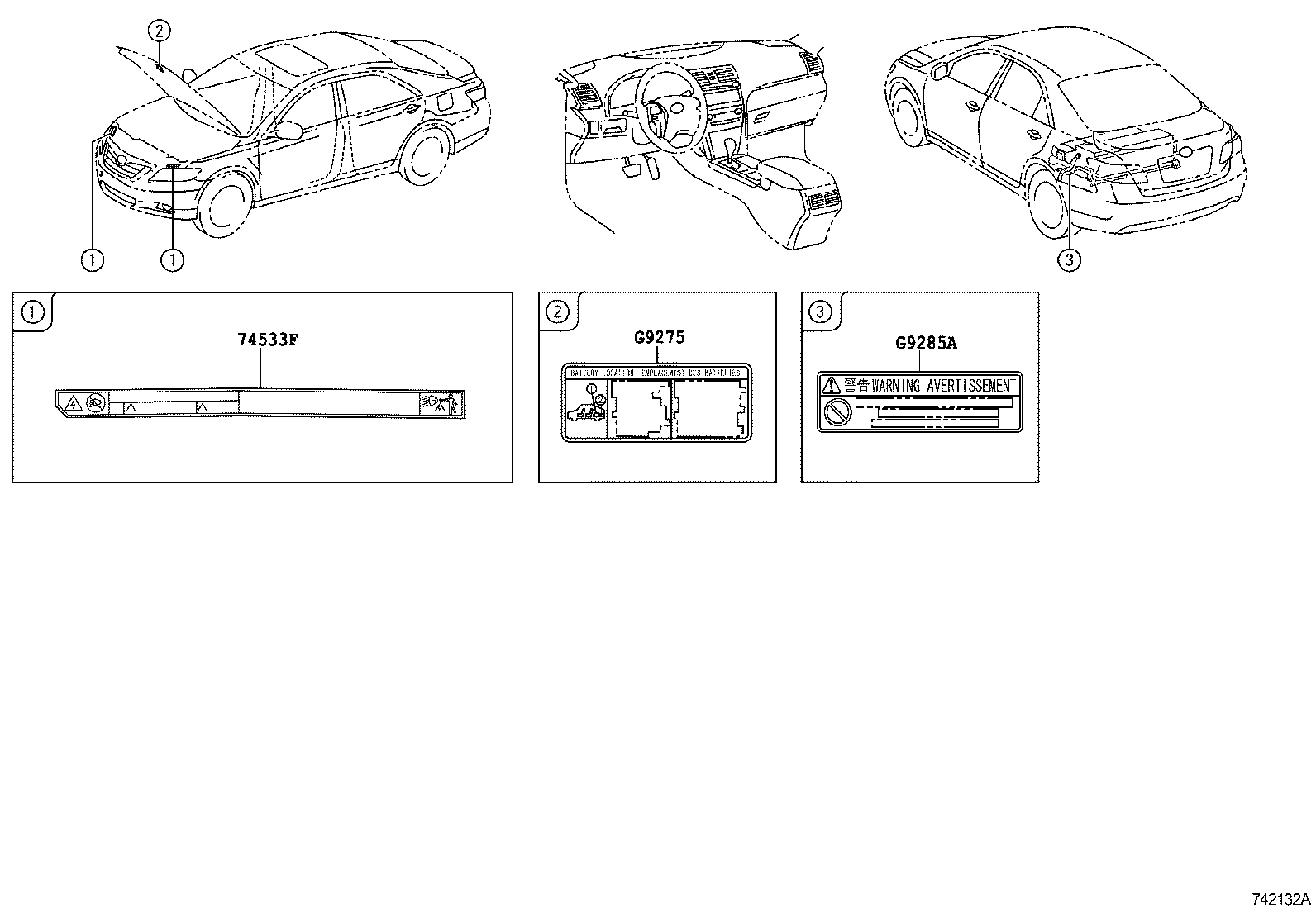 42661-06540 LABEL, TIRE PRESSURE INFORMATION product image