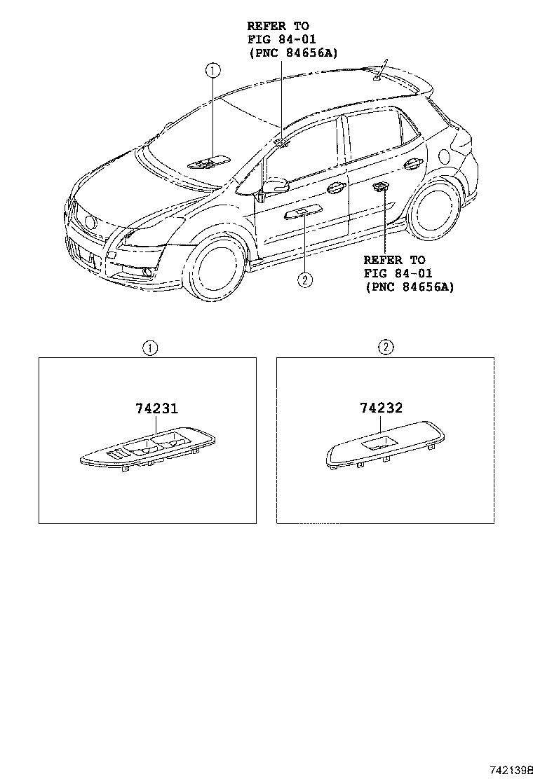 74645-12030 COVER, DOOR ASSIST GRIP, RH product image