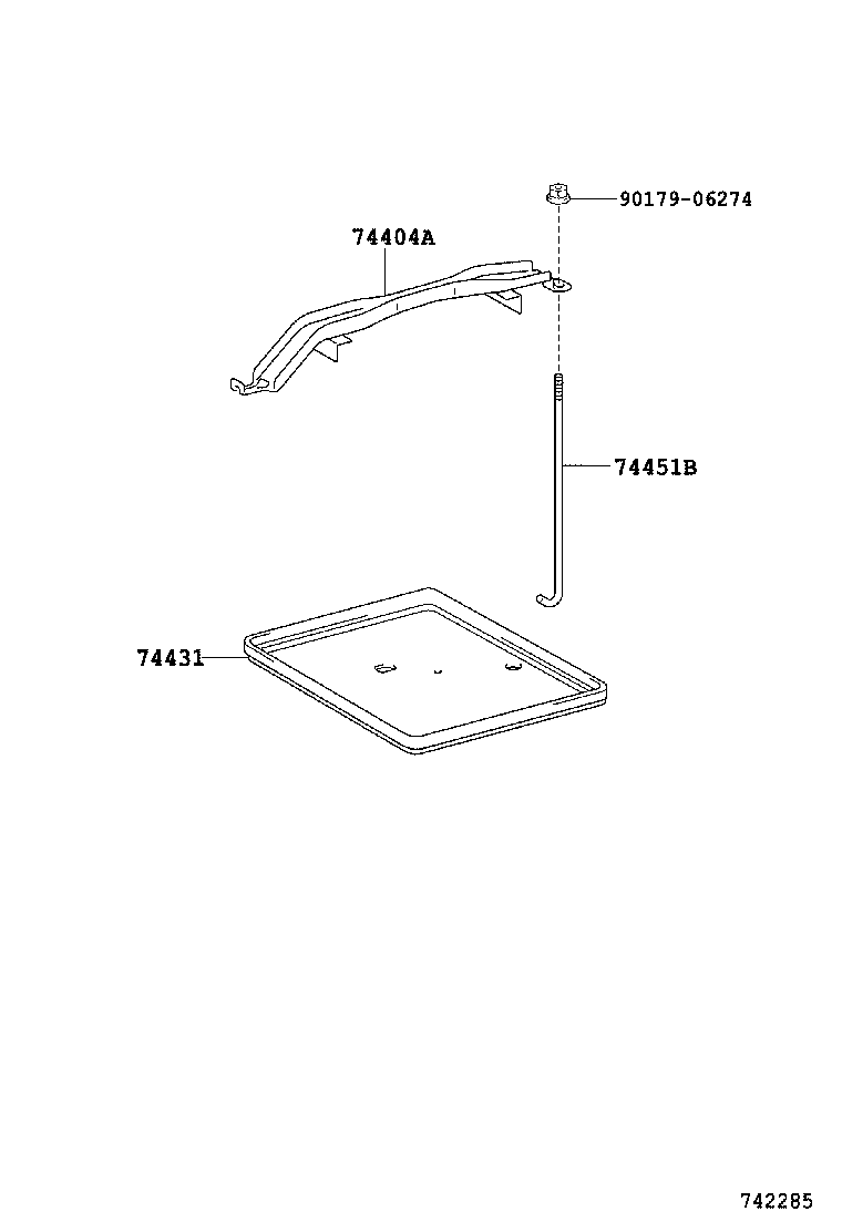 74431-28040 TRAY, BATTERY product image