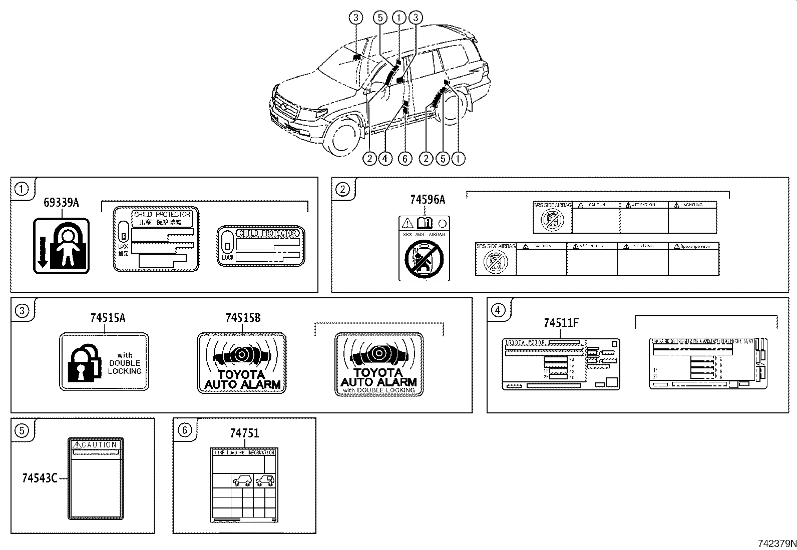 36369-60740 LABEL, TRANSFER INFORMATION product image