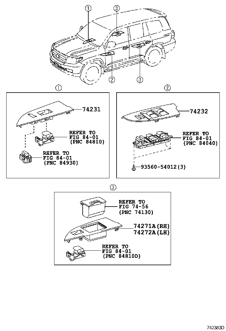 Toyota 74348-33040-E3 HOLDER, VISOR