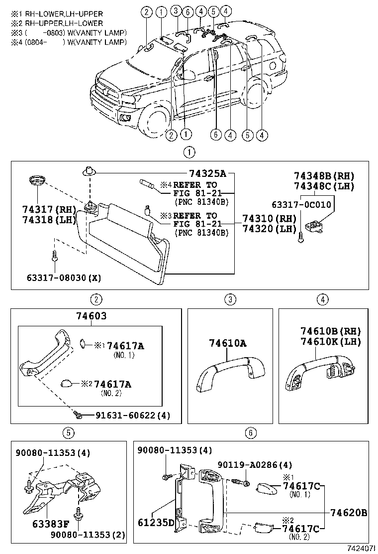 Thumbnail 2 for 74260-0C080-C0