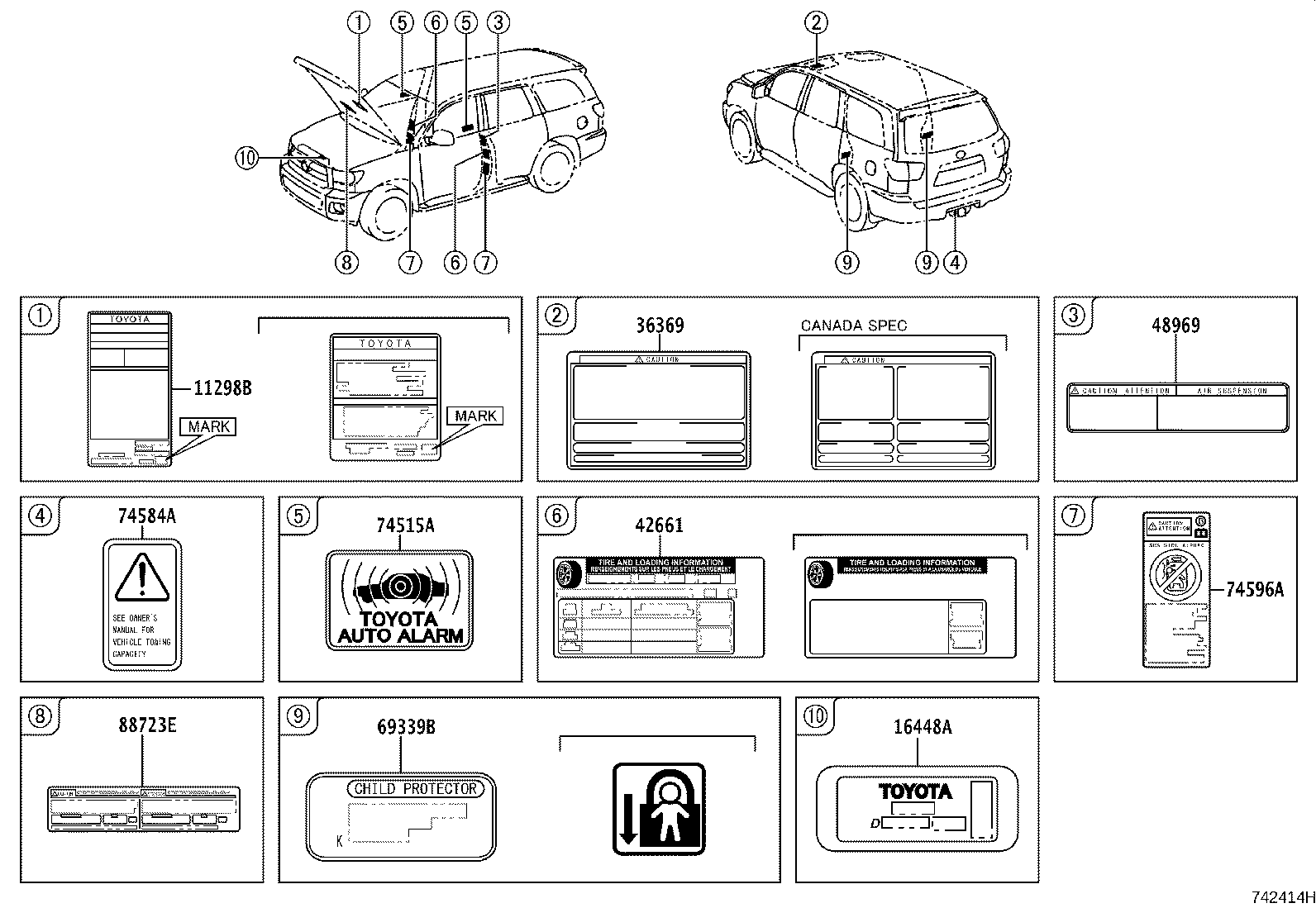 Toyota 11298-38461 LABEL, EMISSION CONTROL INFORMATION
