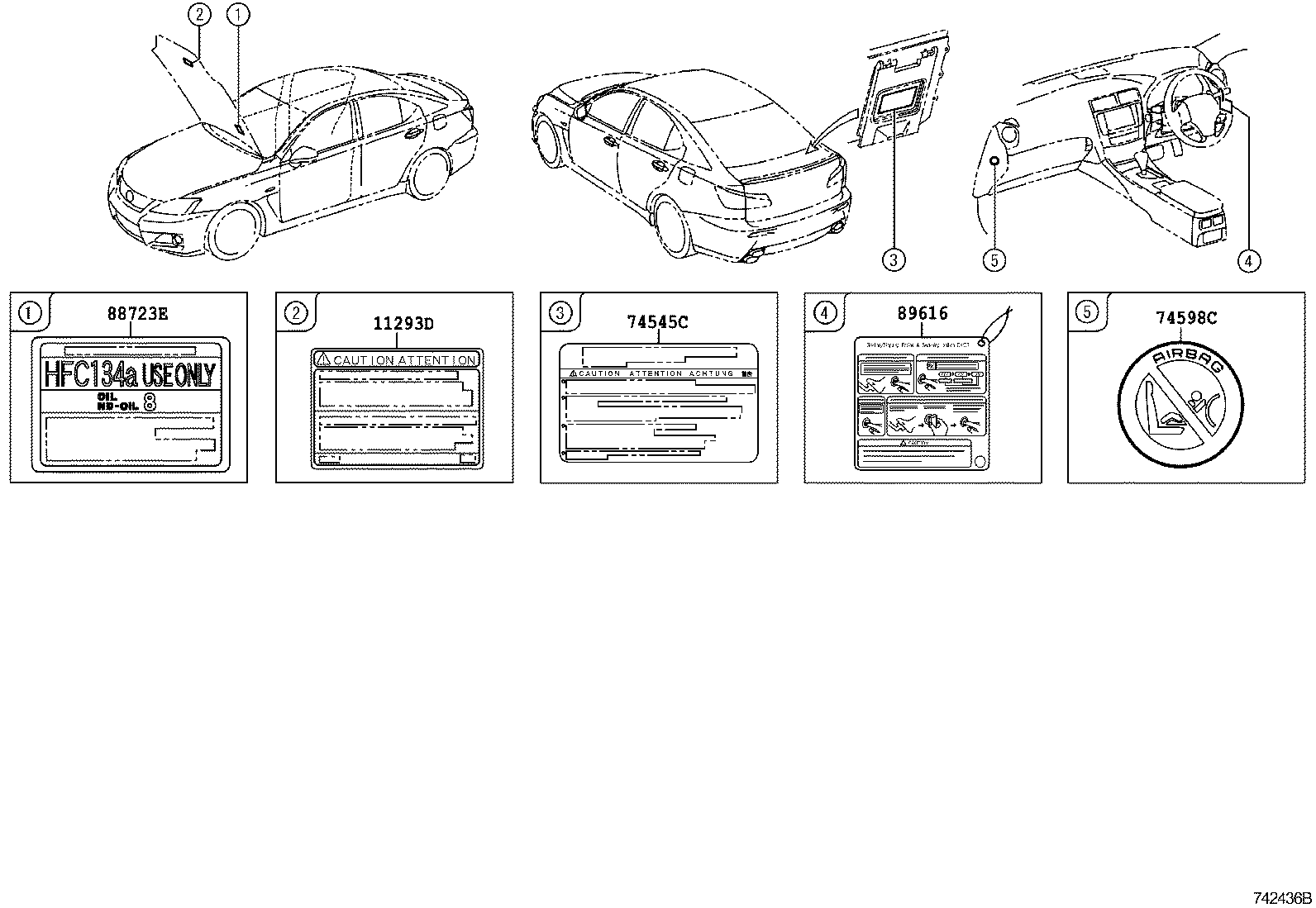 42661-53670 LABEL, TIRE PRESSURE INFORMATION product image