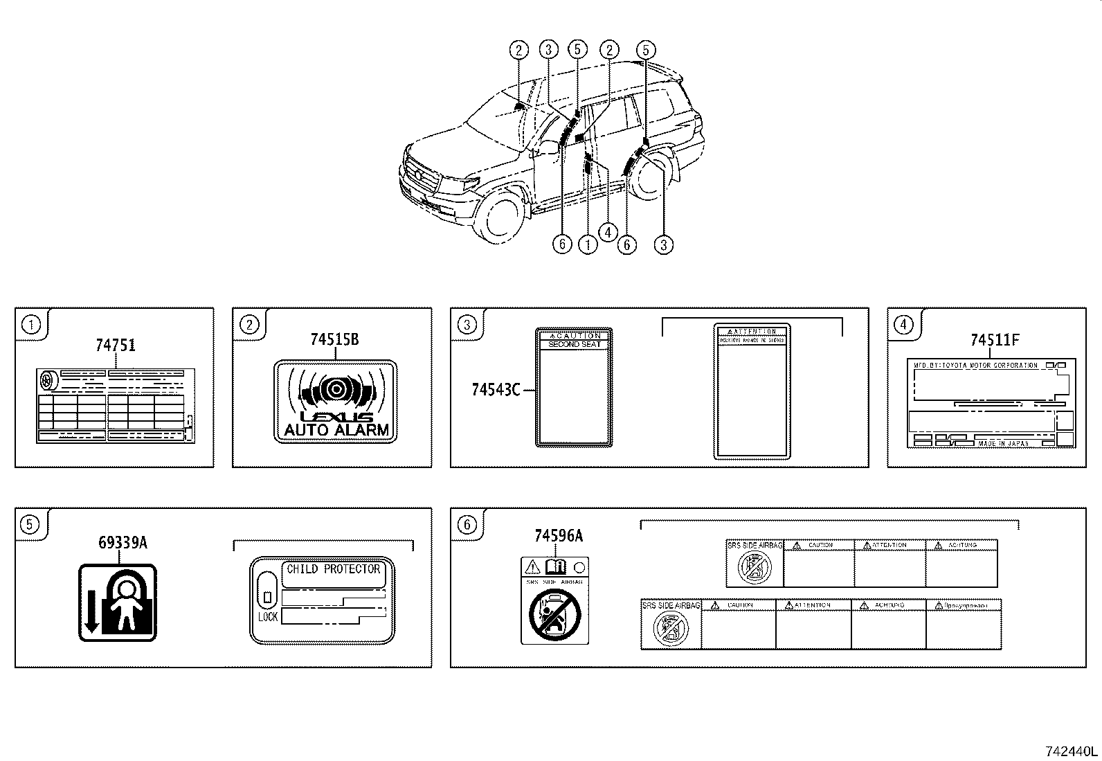 Toyota 11298-38660 LABEL, EMISSION CONTROL INFORMATION
