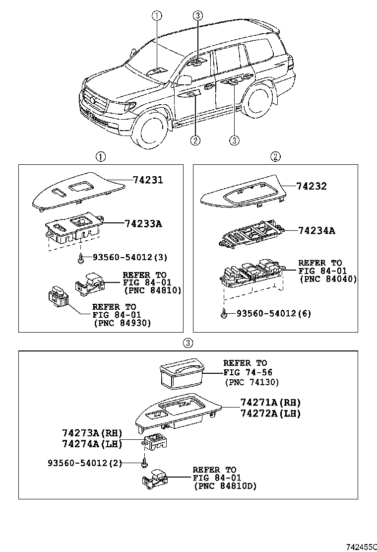 Toyota 74617-60060-A2 PLUG, ASSIST GRIP