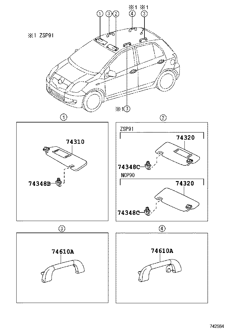 74232-0D280-B0 PANEL, FRONT ARMREST BASE, UPPER LH product image