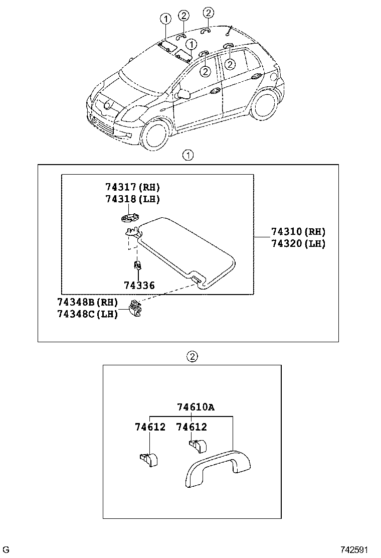 74232-52250-B1 PANEL, FRONT ARMREST BASE, UPPER LH product image