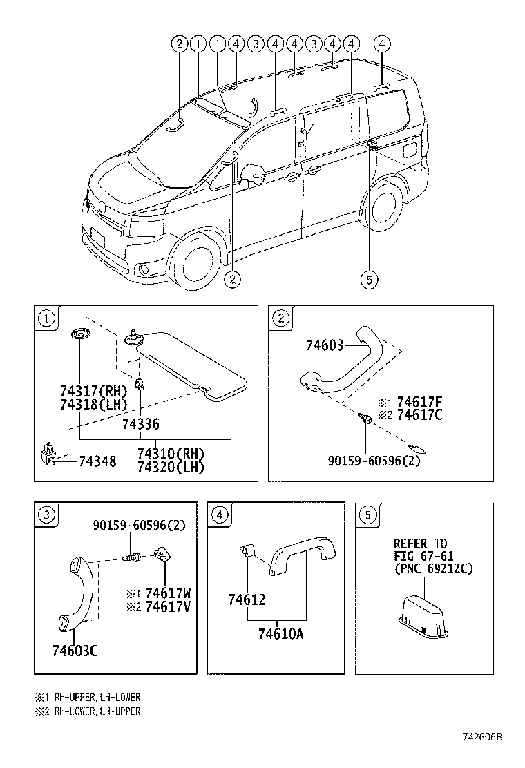 74231-28B20 PANEL, FRONT ARMREST BASE, UPPER RH product image