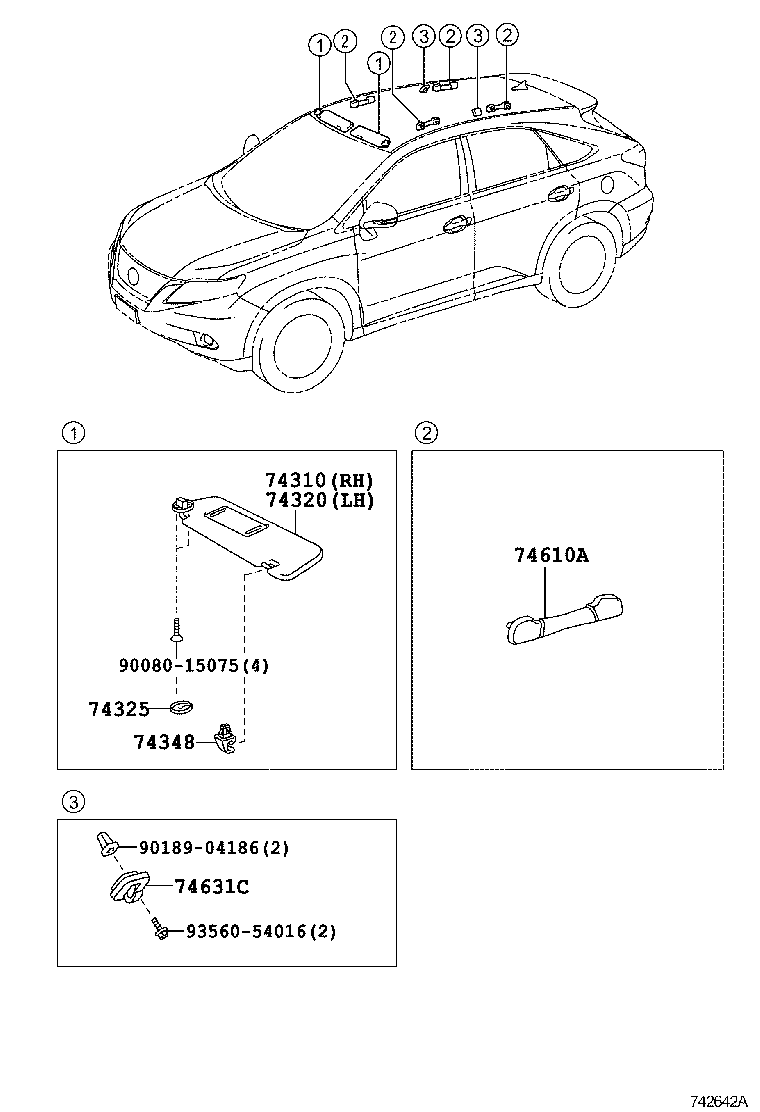 Toyota 74261-0E020-A0 COVER, REAR DOOR ARMREST, RH