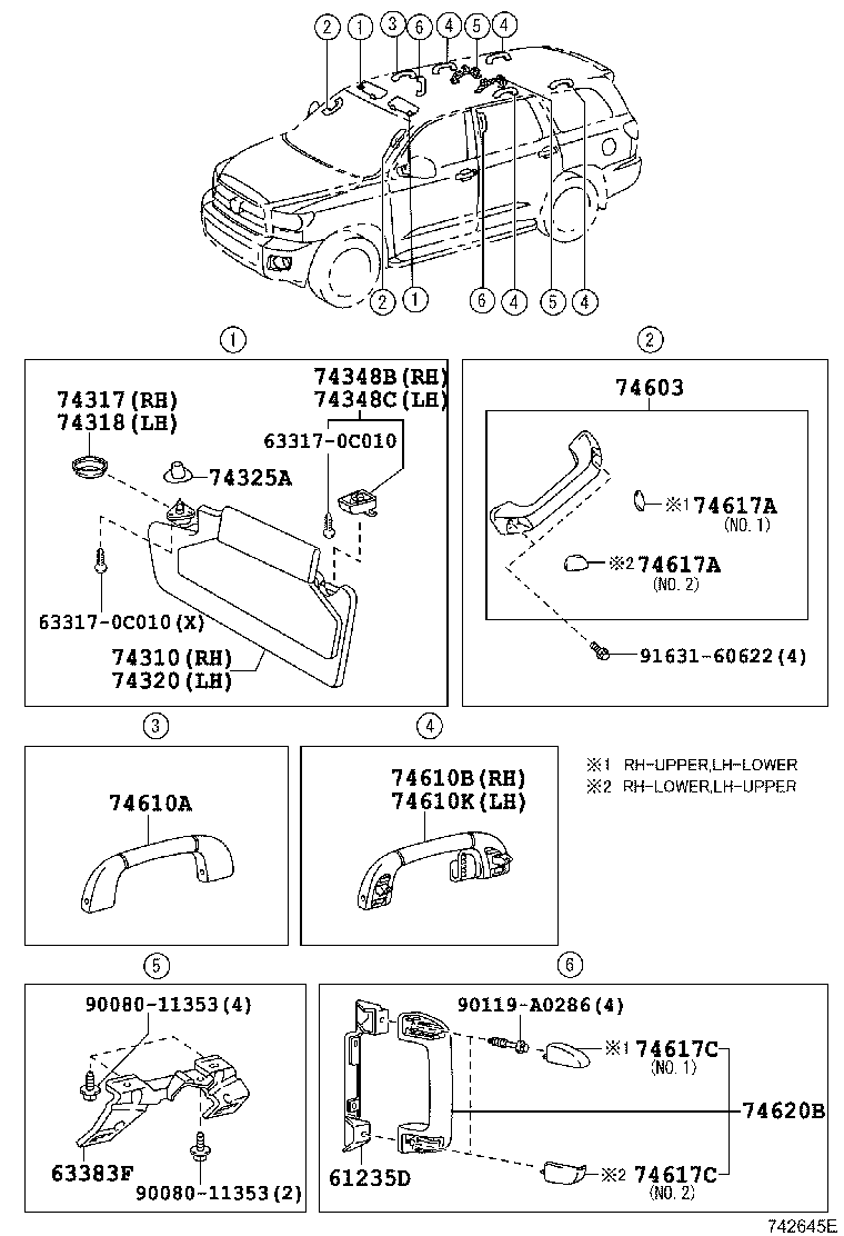 74232-0C130 PANEL, FRONT ARMREST BASE, UPPER LH product image