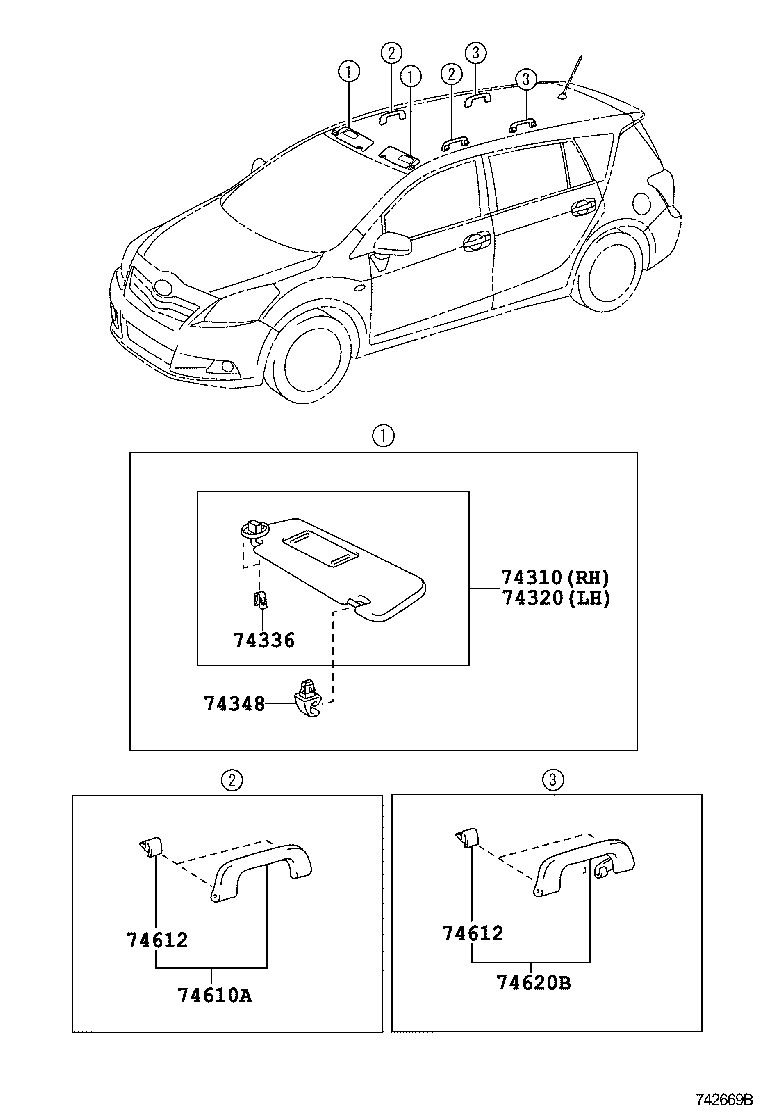 74232-0F040-B0 PANEL, FRONT ARMREST BASE, UPPER LH product image