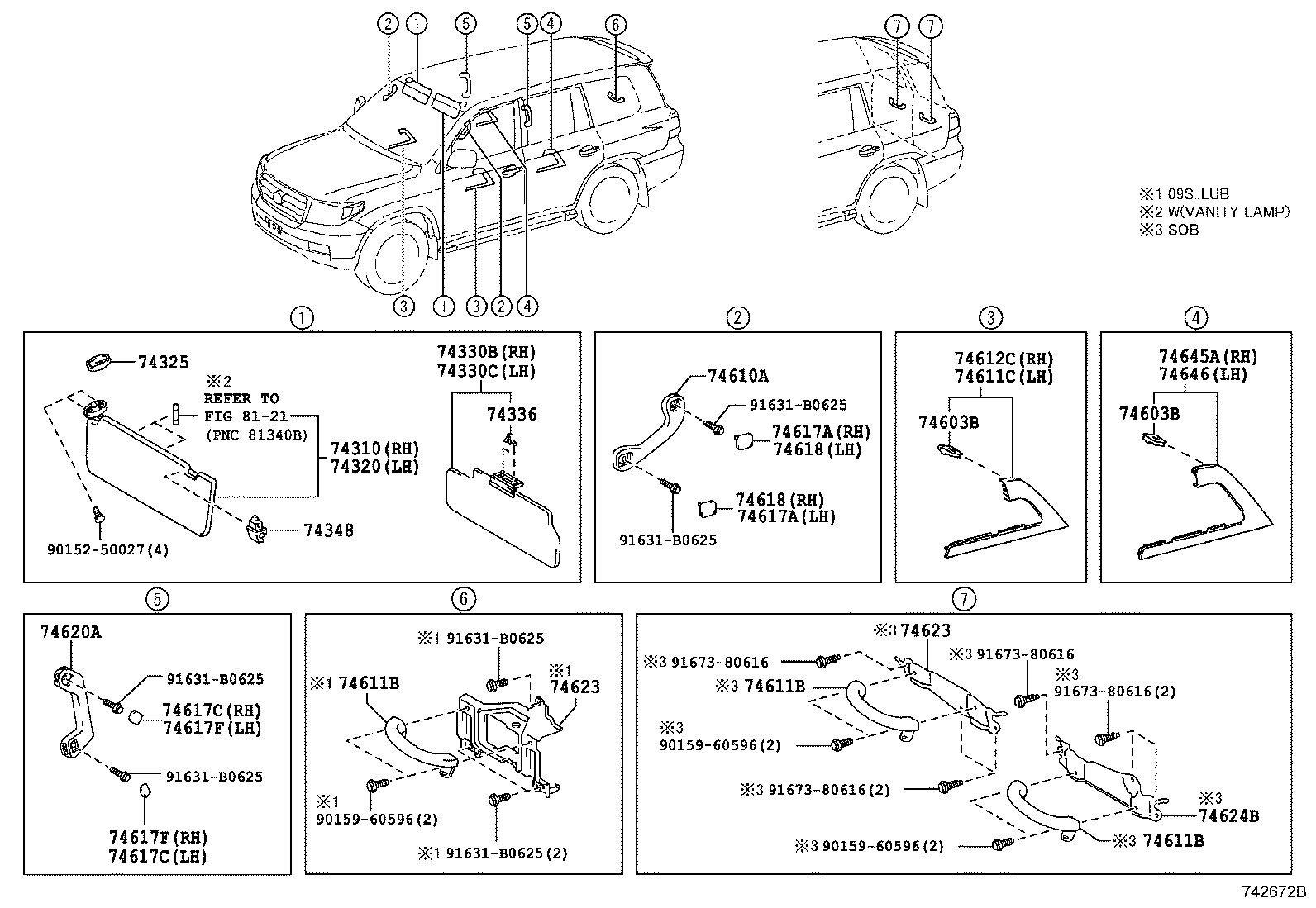 74232-60A00 PANEL, FRONT ARMREST BASE, UPPER LH product image