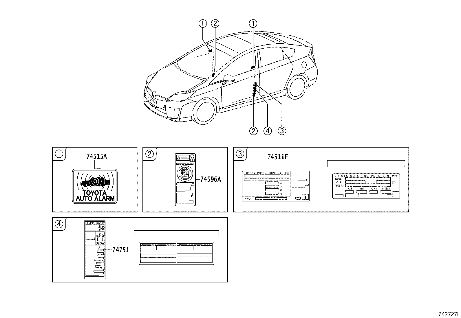 11298-37260 LABEL, EMISSION CONTROL INFORMATION product image