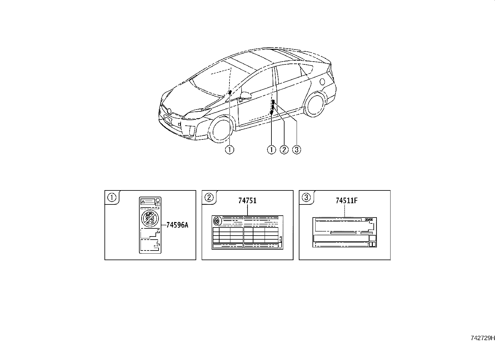 Toyota 11285-37040 LABEL, COOLANT SYSTEM NOTICE