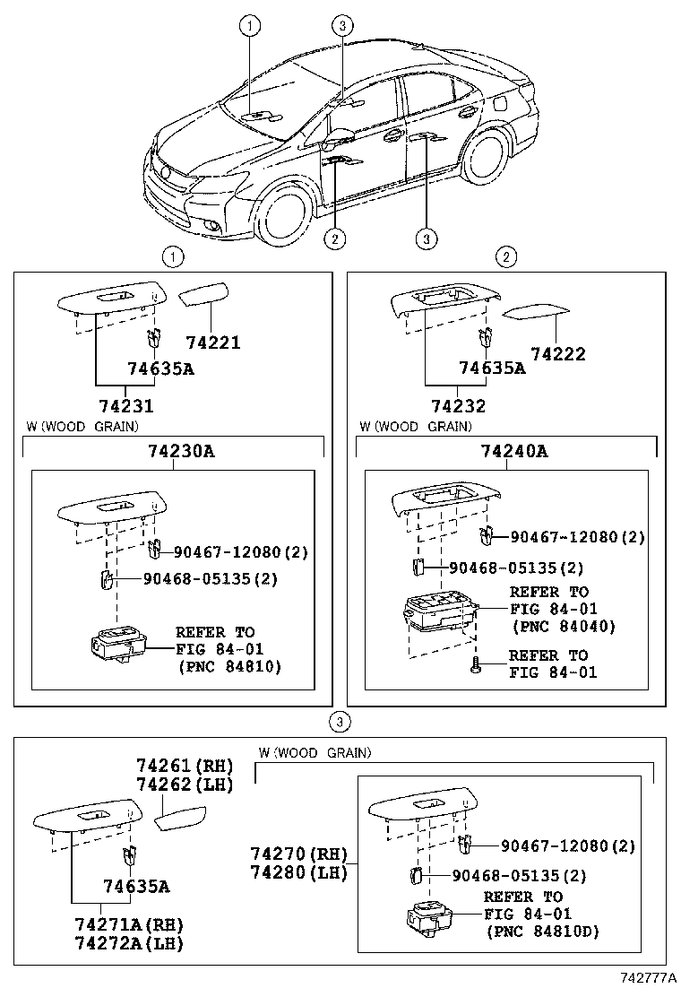 Toyota 74348-33040-A5 HOLDER, VISOR