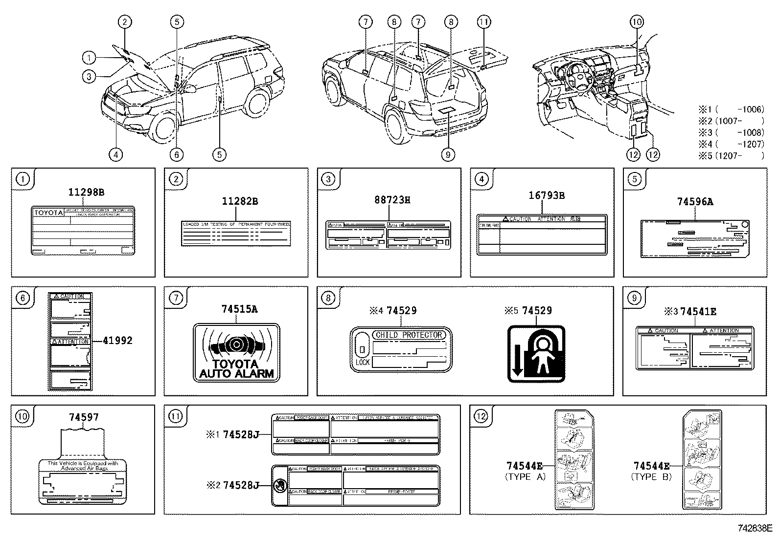 Toyota 11298-31C30 LABEL, EMISSION CONTROL INFORMATION