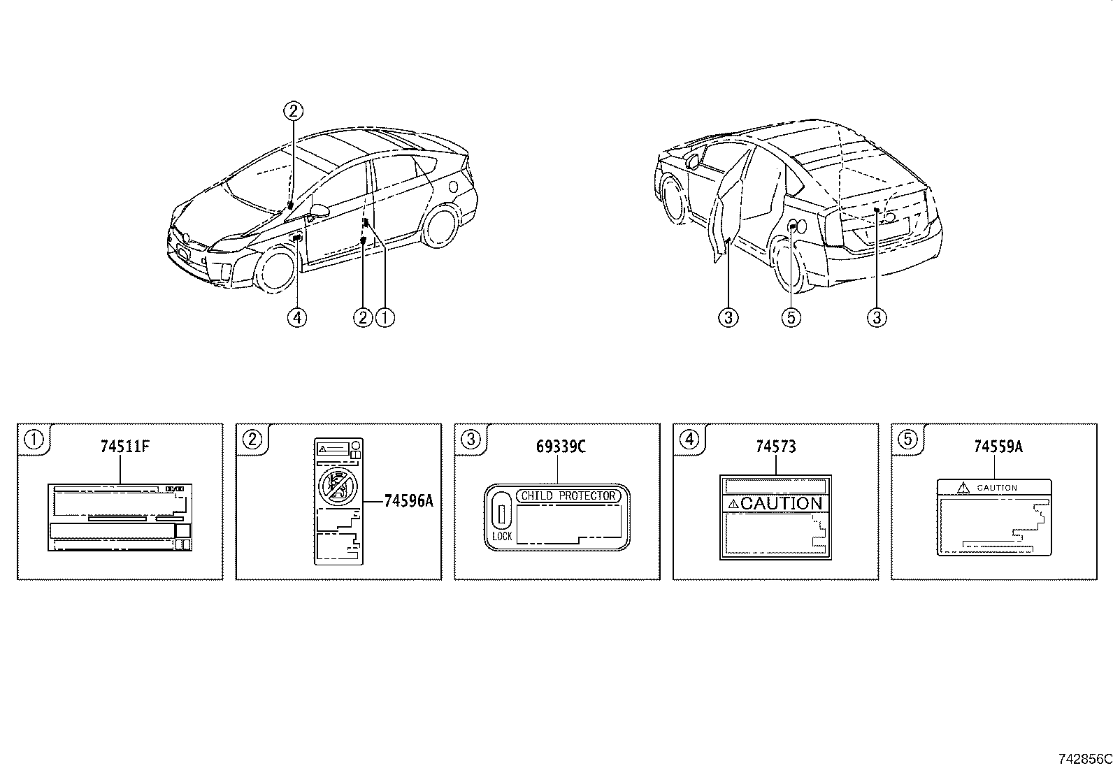 Toyota 11291-37070 Genuine Toyota Part
