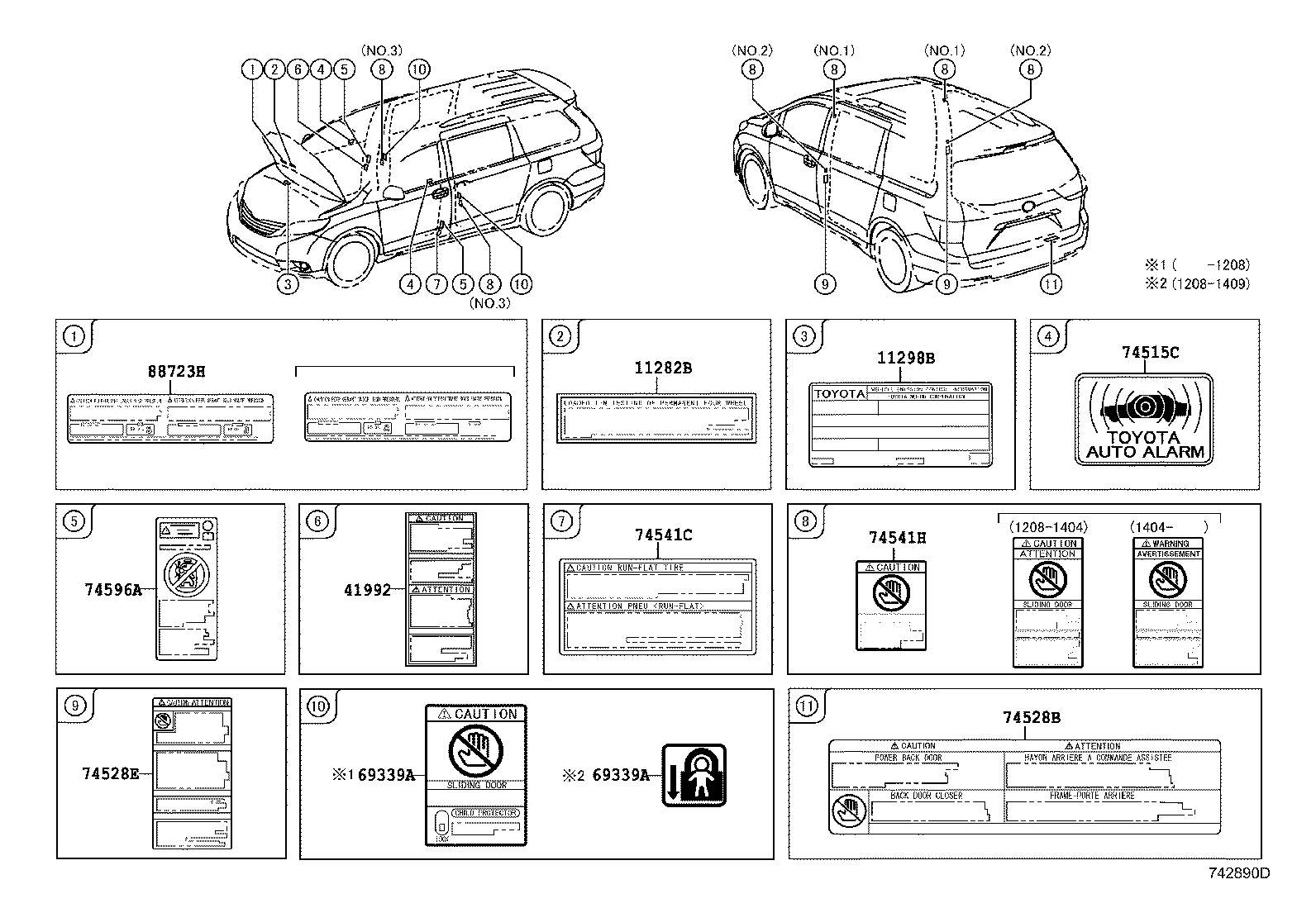Toyota 11298-36240 LABEL, EMISSION CONTROL INFORMATION