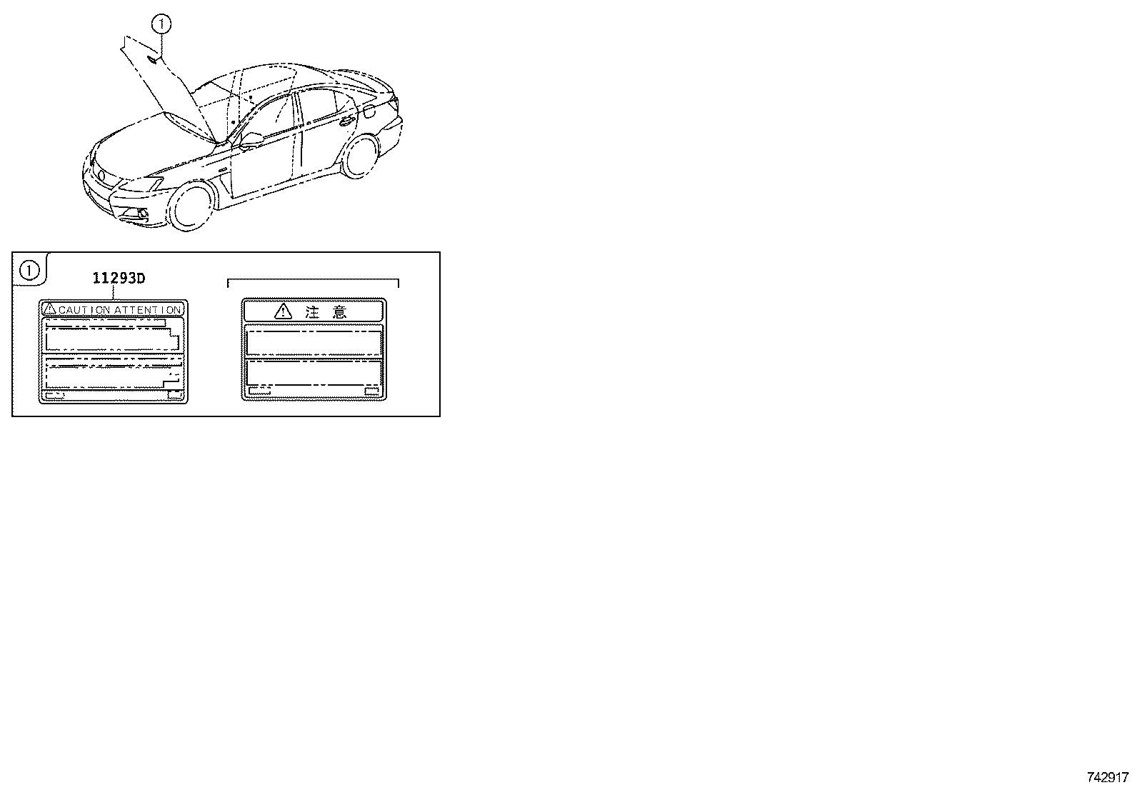 42661-53670 LABEL, TIRE PRESSURE INFORMATION product image