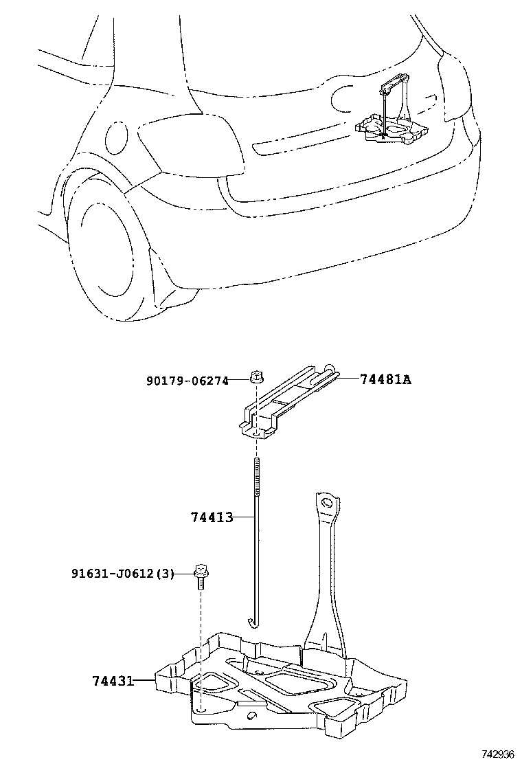 74410-02110 CARRIER, BATTERY, NO.2 product image