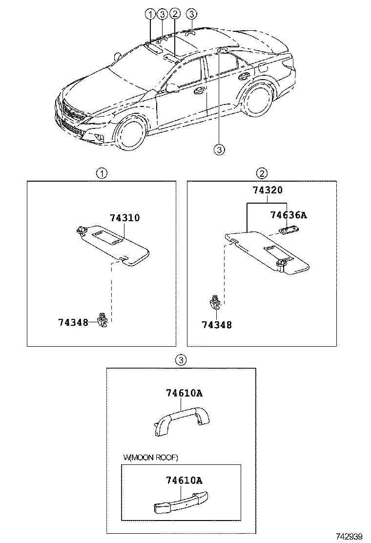 74232-0P040-B0 PANEL, FRONT ARMREST BASE, UPPER LH product image