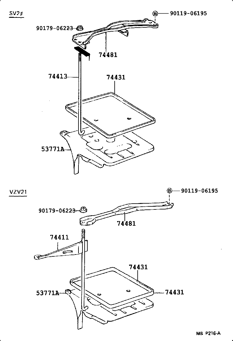 74451-03010 BOLT, BATTERY CLAMP product image