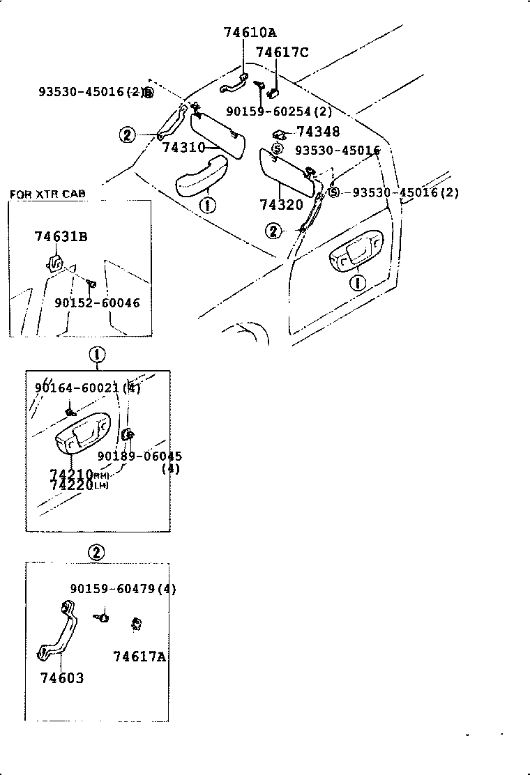 74617-04010-B0 PLUG, ASSIST GRIP product image