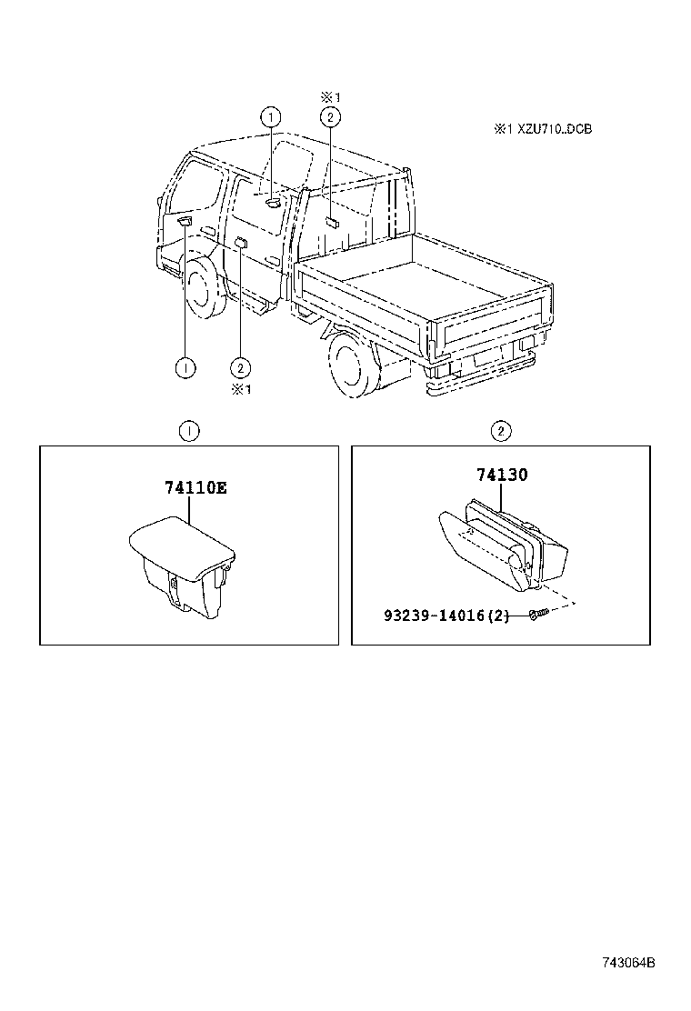 74110-37010-B0 RECEPTACLE ASSY, FRONT ASH product image