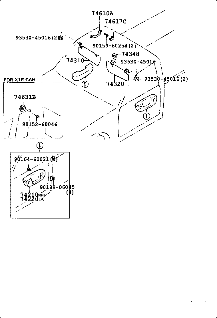 74210-04010-B0 ARMREST ASSY, FRONT, RH product image
