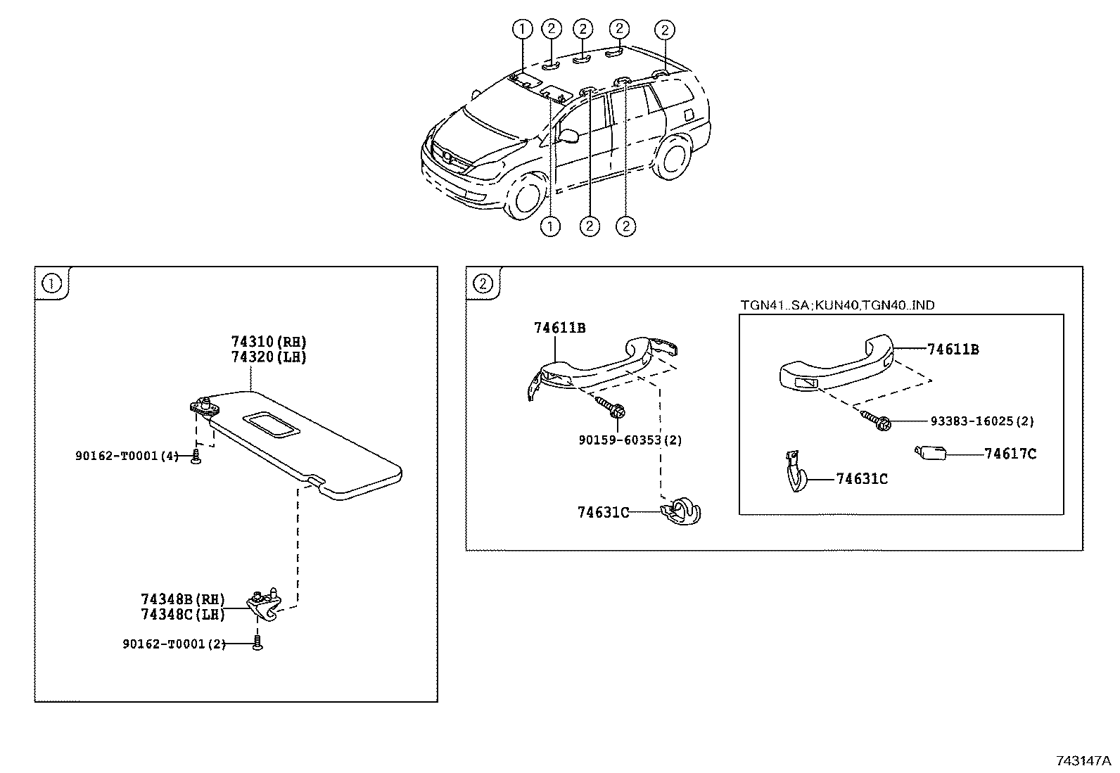 74232-0K460 PANEL, FRONT ARMREST BASE, UPPER LH product image
