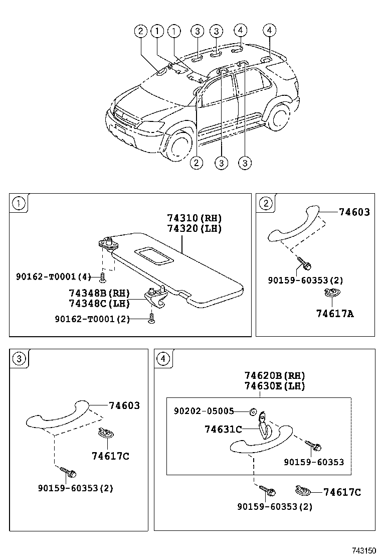 74232-0K360 PANEL, FRONT ARMREST BASE, UPPER LH product image