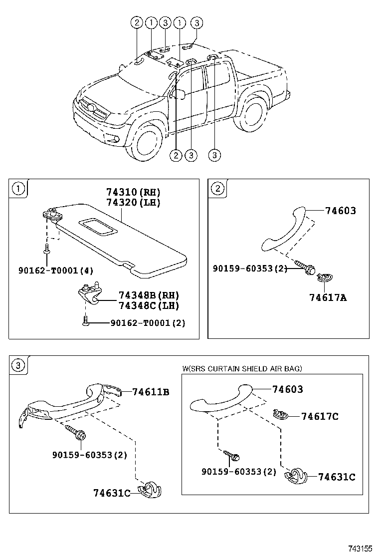 74232-0K470 PANEL, FRONT ARMREST BASE, UPPER LH product image