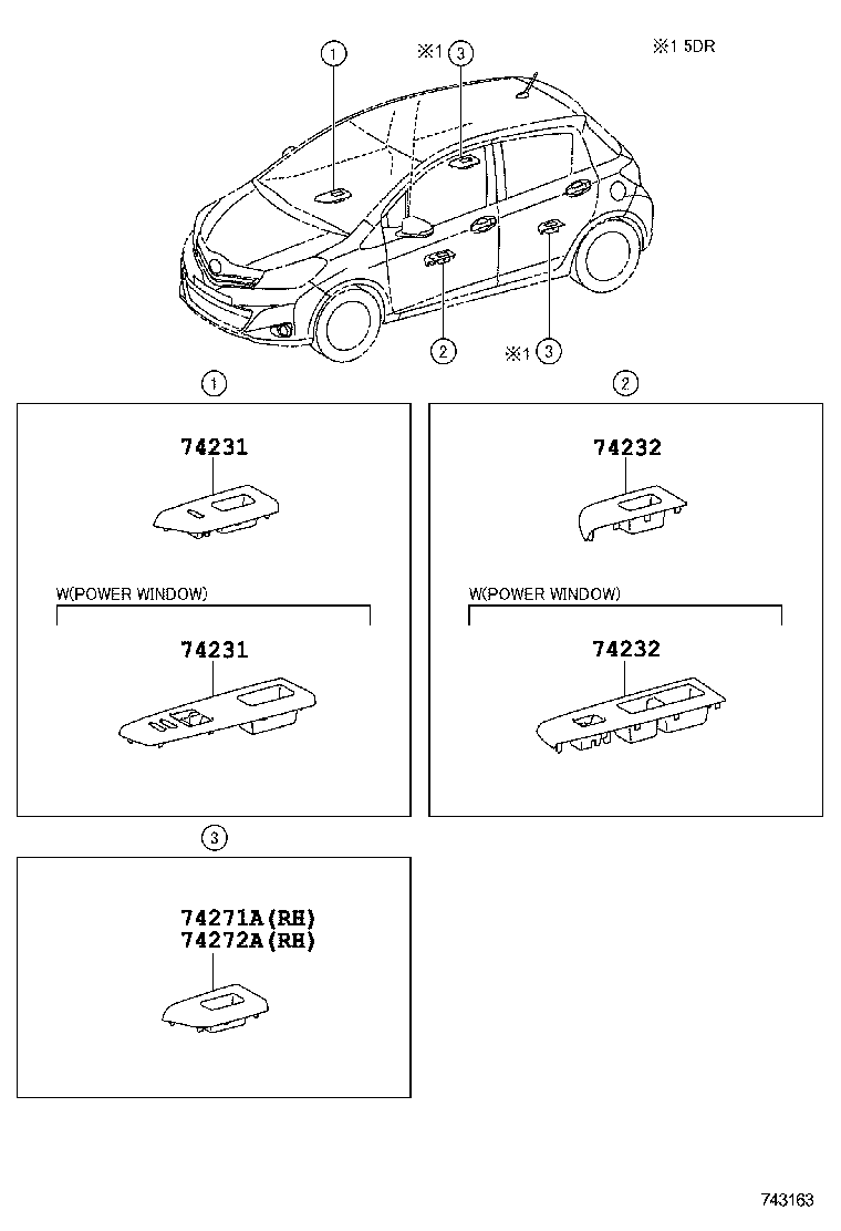 74232-0D730-C0 PANEL, FRONT ARMREST BASE, UPPER LH product image