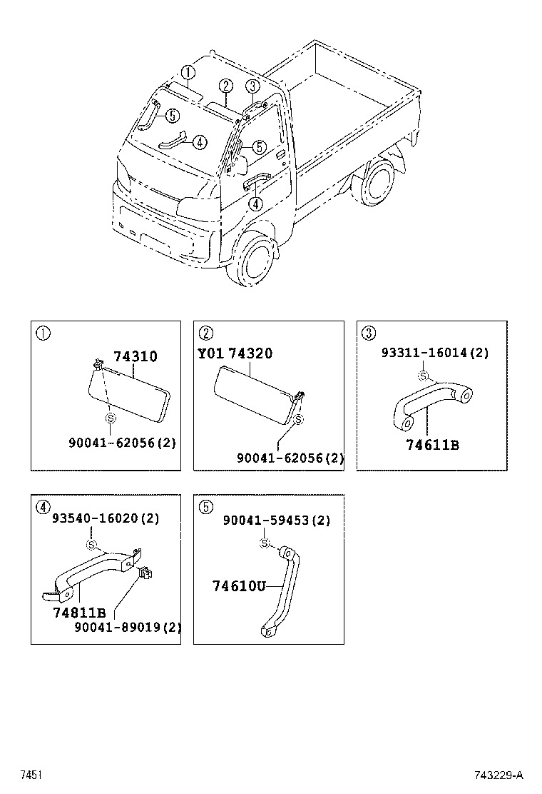 74610-87502-B2 GRIP ASSY, ASSIST product image