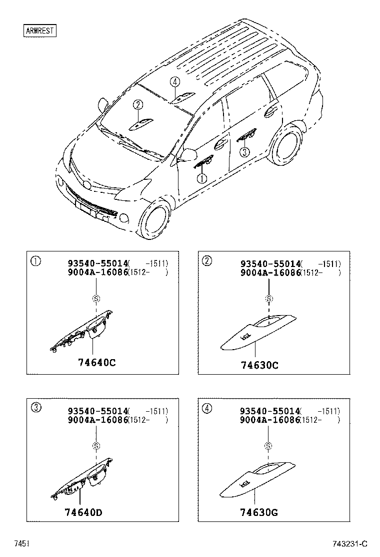 Thumbnail 3 for 74348-BZ060-B0