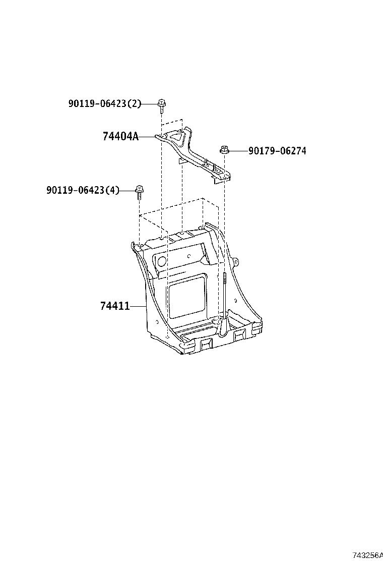 74406-30030 CLAMP SUB-ASSY, BATTERY product image