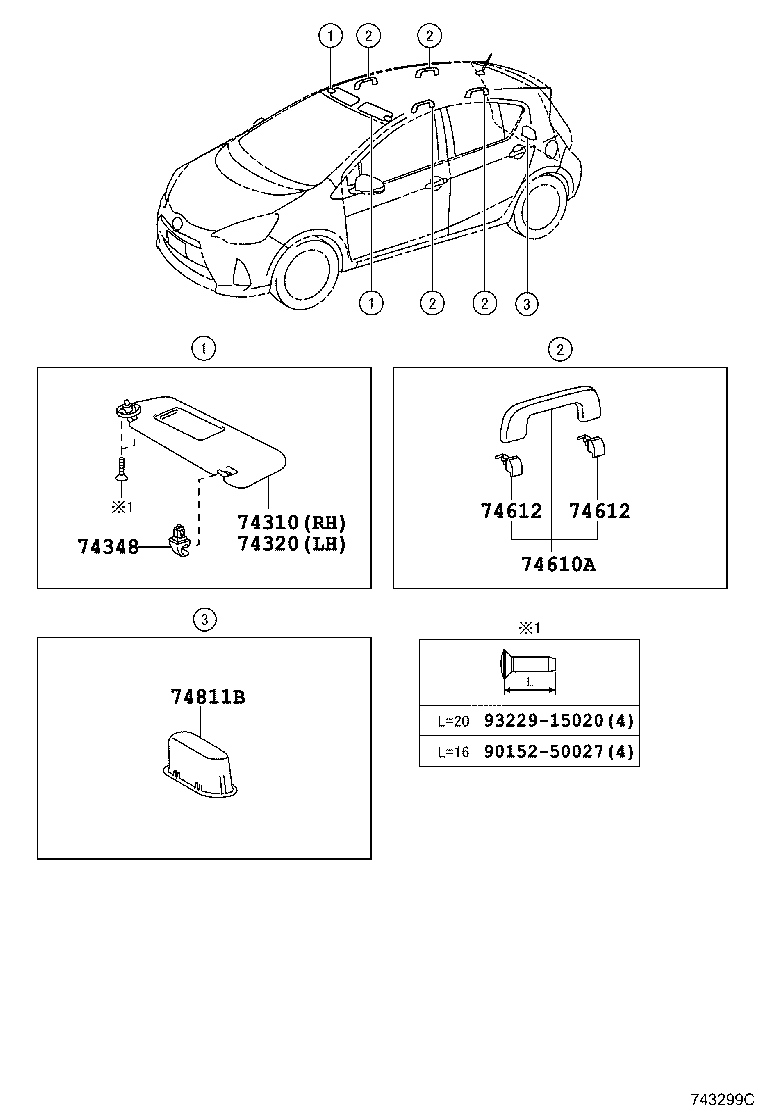 74231-52840-C2 PANEL, FRONT ARMREST BASE, UPPER RH product image