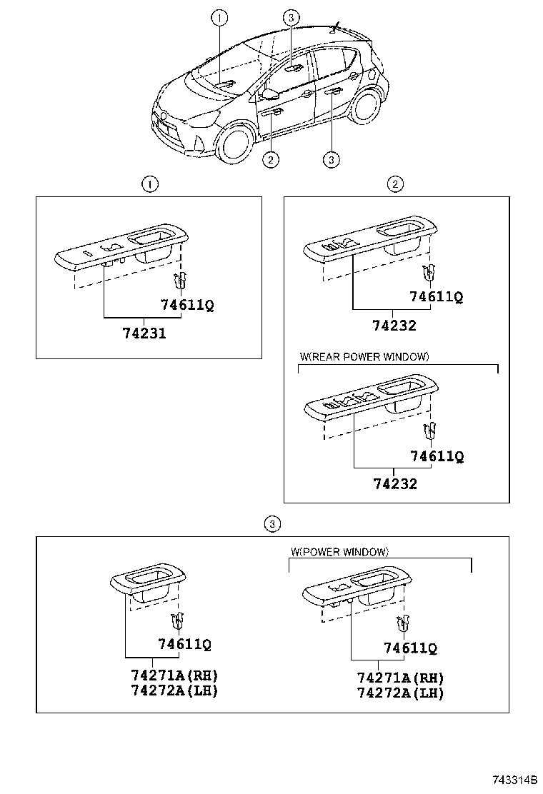 Toyota 90467-08227 CLIP