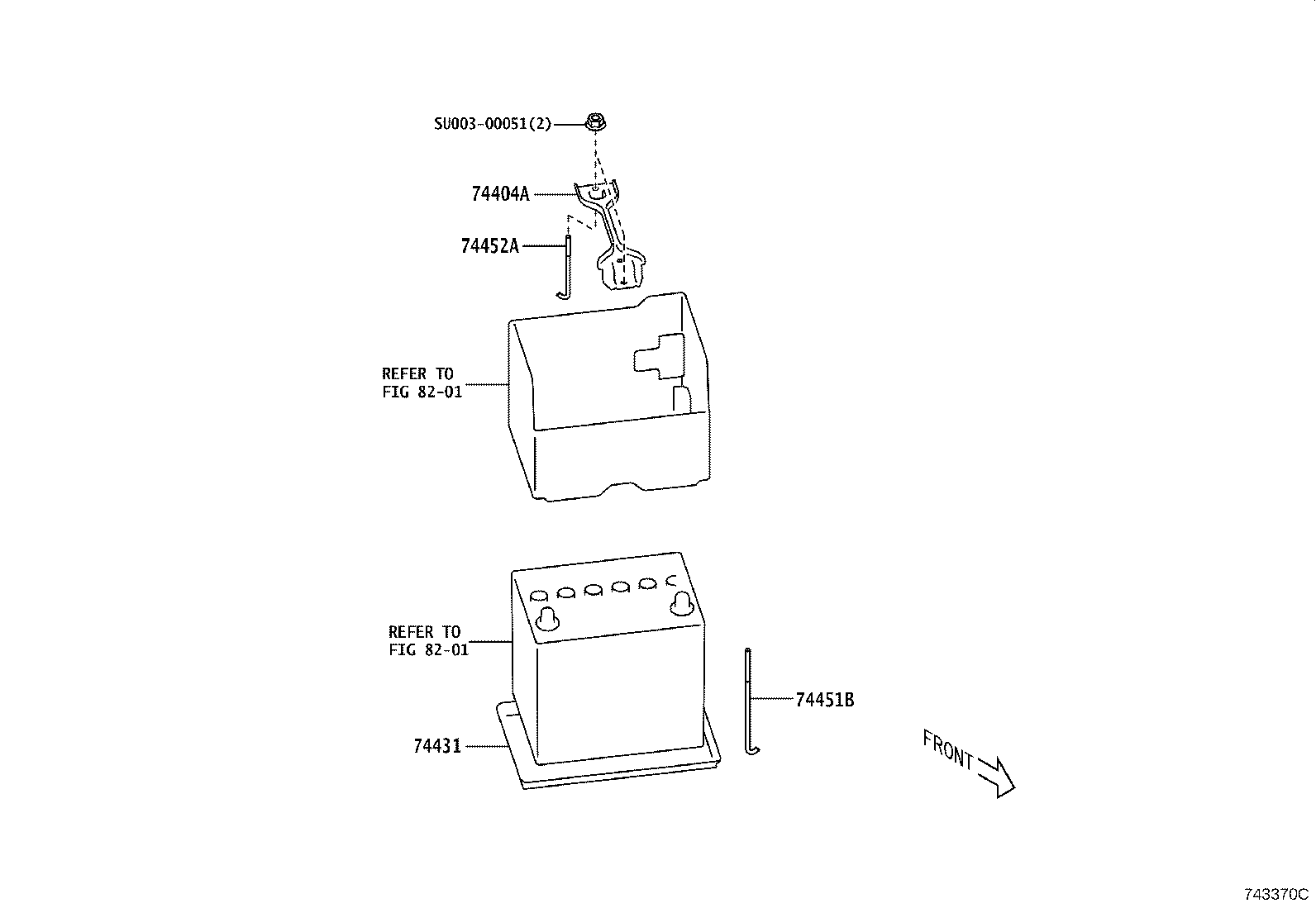 SU003-02411 TRAY, BATTERY product image