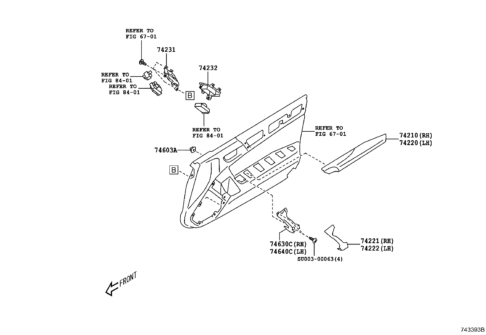 SU003-06225 ARMREST ASSY, FRONT, LH product image